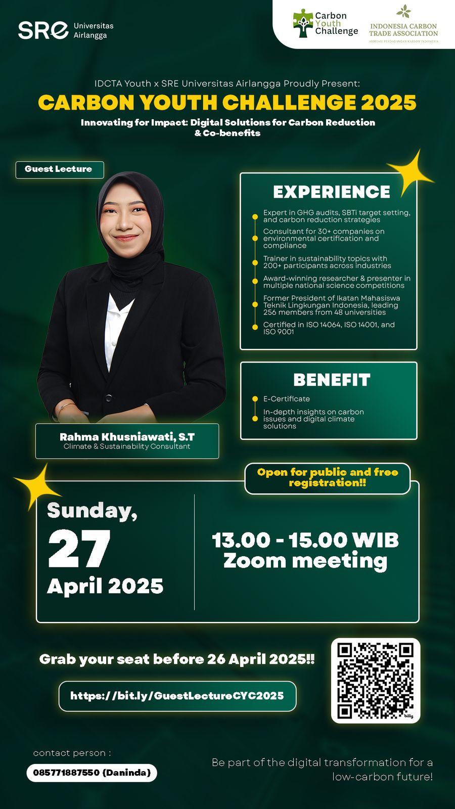 Carbon Youth Challenge 2025: Youth Innovation for a Low-Carbon Future